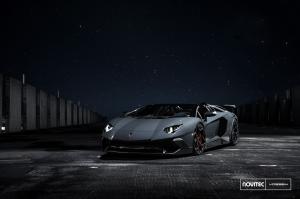 Lamborghini Aventador LP750-4 Superveloce Black by Novitec Rosso on Vossen Wheels (NV1) 2017 года